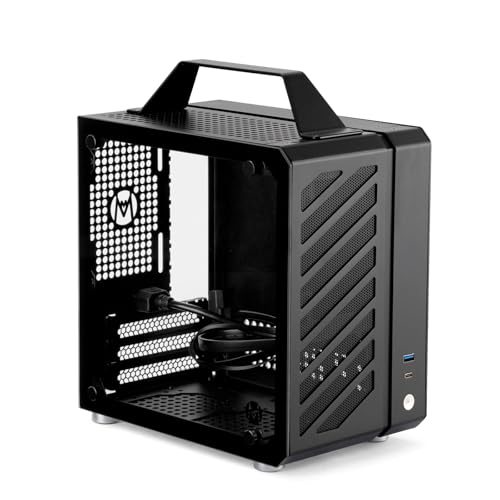Mechanic Master C24 Mini ITX PC Case with Handle Black