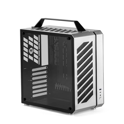 Mechanic Master C34 Ultra-Compact ATX PC Case with Handle Silver